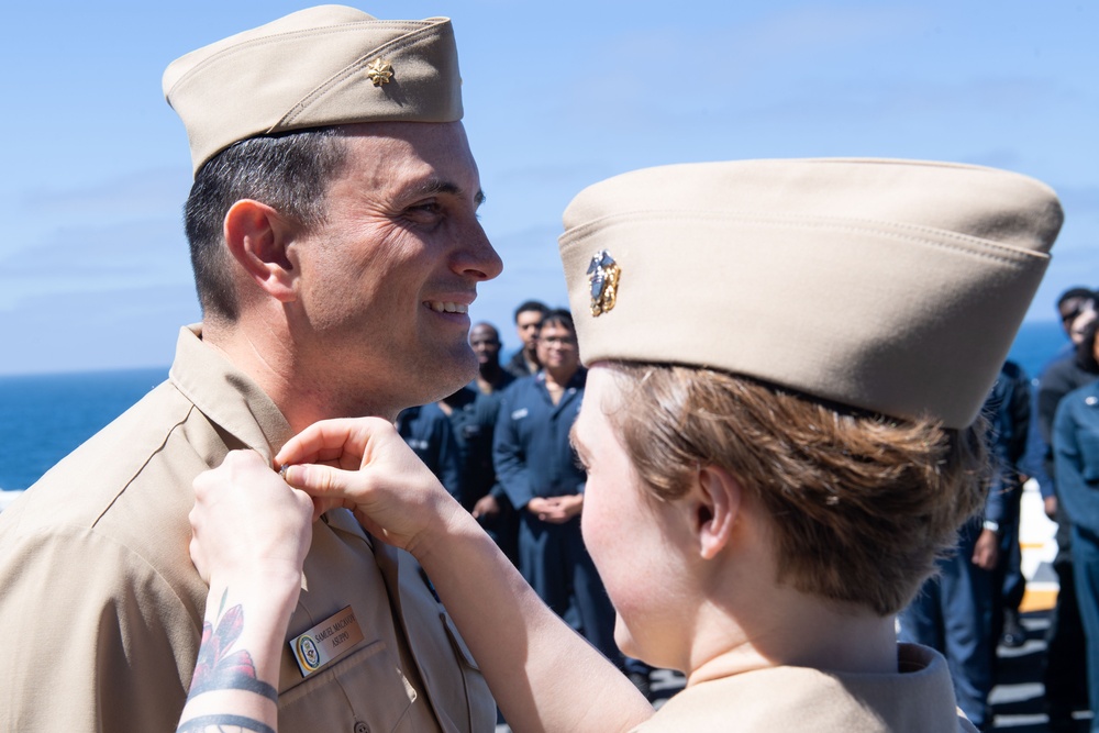 Lieutenant Commander MacAvoy Promotion