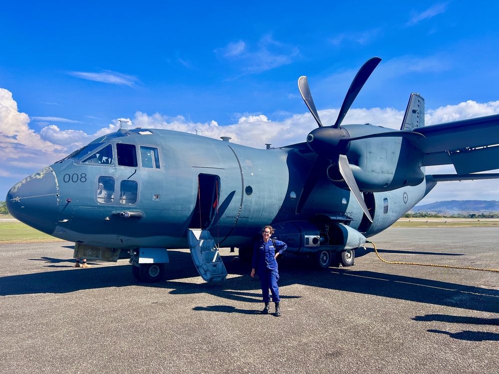 Operation Island Chief Royal Australian Air Force C-27J Spartan flight