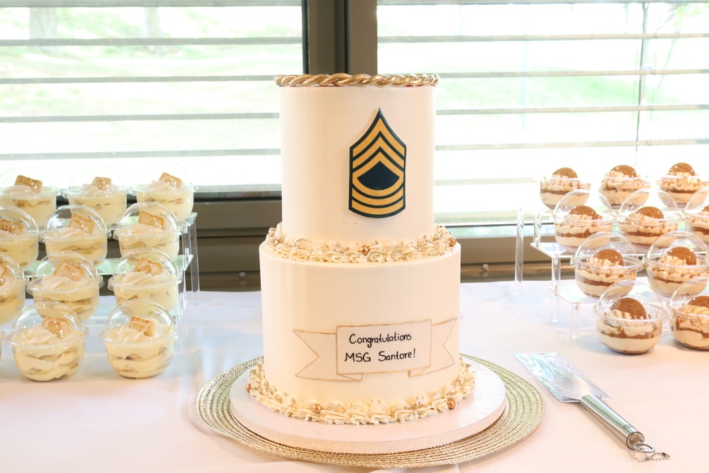 Sgt. 1st Class Santore promotion ceremony to Master Sgt.