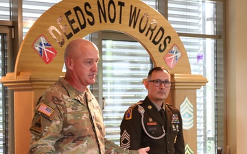 Sgt. 1st Class Santore promotion ceremony to Master Sgt.