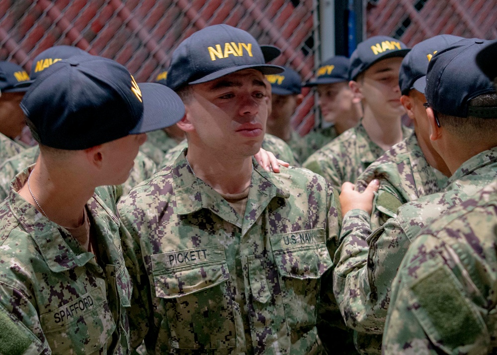 Capping Ceremony at U.S. Navy Bootcamp