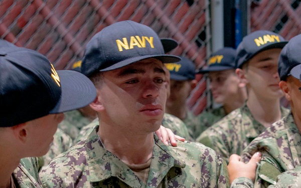 Capping Ceremony at U.S. Navy Bootcamp