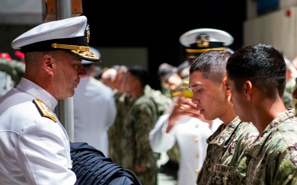 VCNO Adm. Jim Kilby Attends Capping Ceremony at Bootcamp