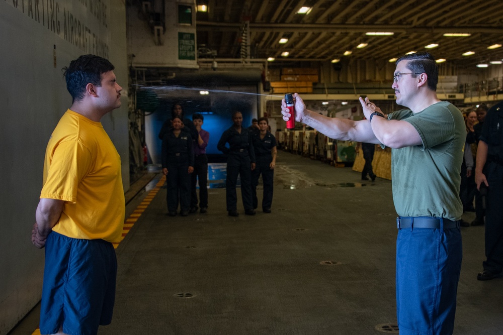 USS America (LHA 6) Conducts Security Training