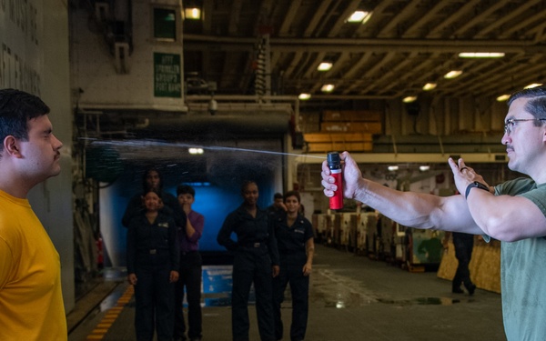 USS America (LHA 6) Conducts Security Training