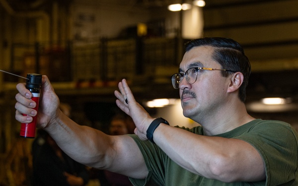 USS America (LHA 6) Conducts Security Training