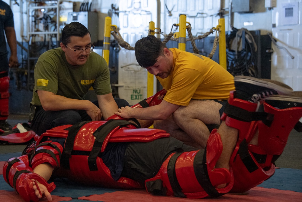 USS America (LHA 6) Conducts Security Training