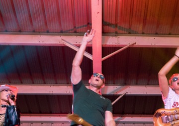 Anthem Road Band visits the 386th AEW