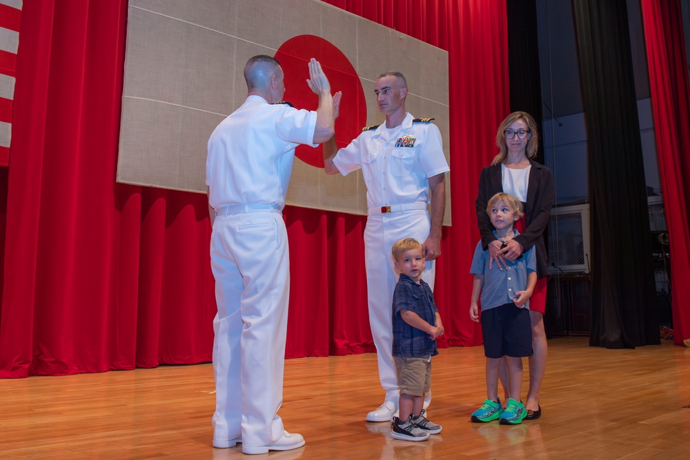 CFAY Holds Cmdr. Cotherman's Promotion Ceremony