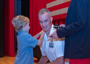 CFAY Holds Cmdr. Cotherman's Promotion Ceremony