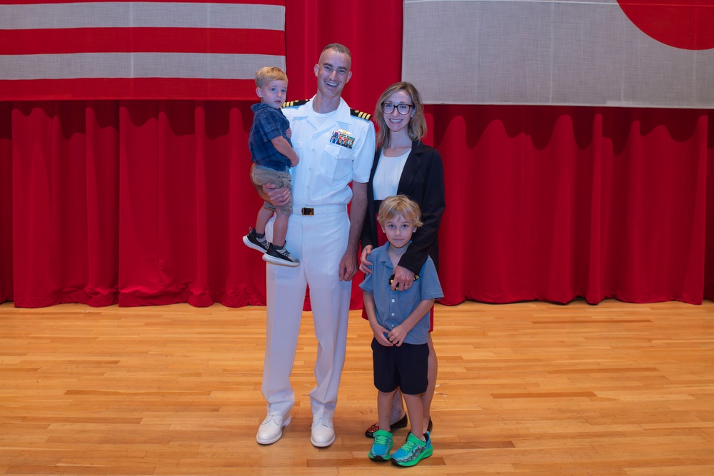 CFAY Holds Cmdr. Cotherman's Promotion Ceremony