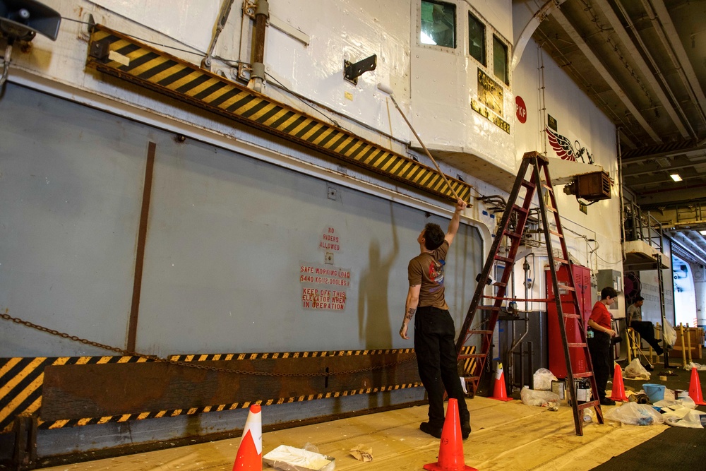 USS America (LHA 6) Conducts Preservation