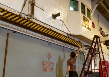 USS America (LHA 6) Conducts Preservation