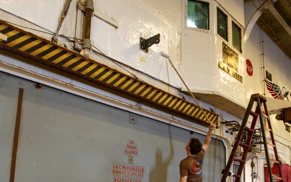 USS America (LHA 6) Conducts Preservation