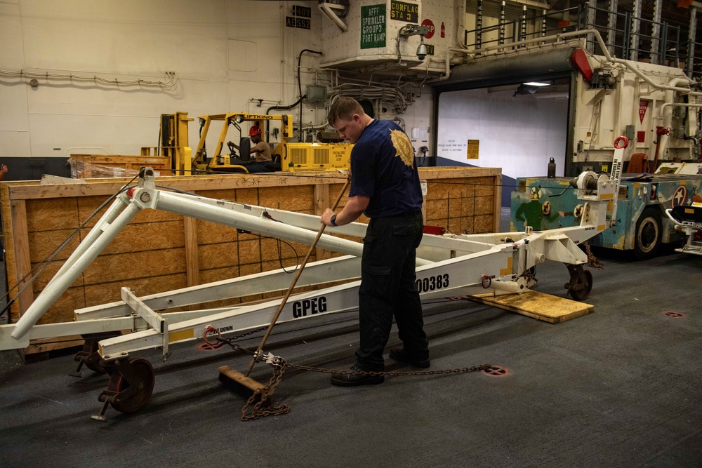 USS America (LHA 6) Conducts Preservation