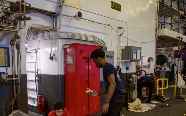 USS America (LHA 6) Conducts Preservation