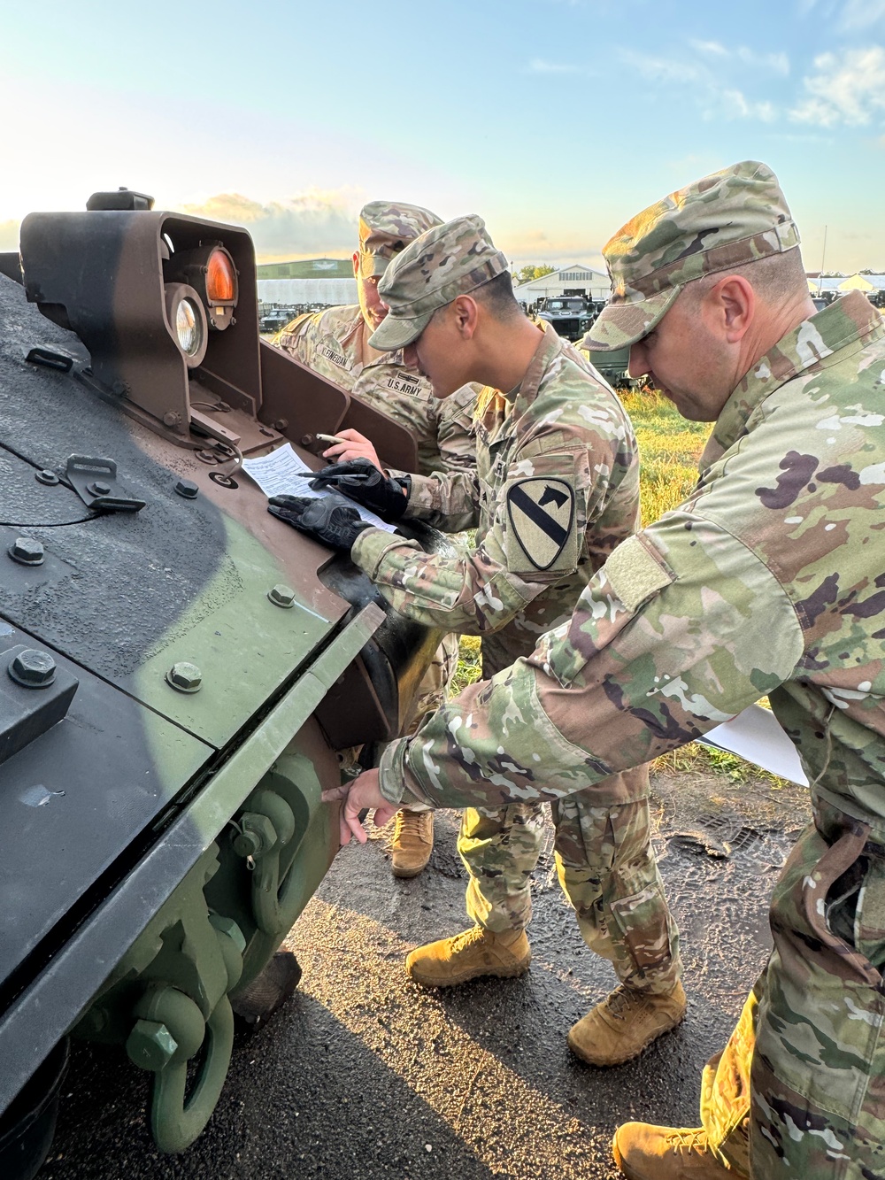 Over 100 Bradleys from 405th AFSB, TLSC-E issued to Cavalry Soldiers for Poland rotation