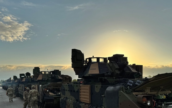 Over 100 Bradleys from 405th AFSB, TLSC-E issued to Cavalry Soldiers for Poland rotation