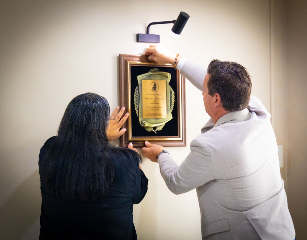 Navy Lodge Yokosuka presented the Edward E. Carlson award by Navy Exchange Service Command (NEXCOM)