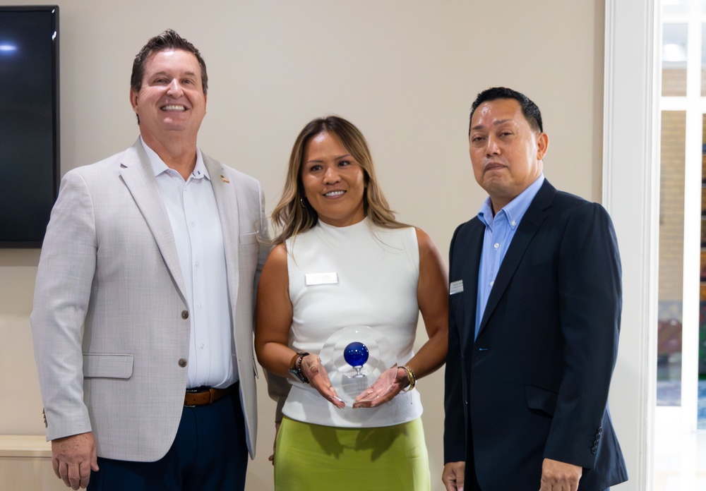 Navy Lodge Yokosuka presented the Edward E. Carlson award by Navy Exchange Service Command (NEXCOM)