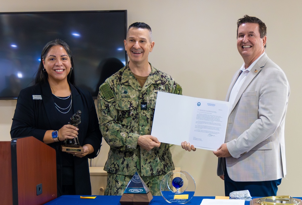 Navy Lodge Yokosuka presented the Edward E. Carlson award by Navy Exchange Service Command (NEXCOM)