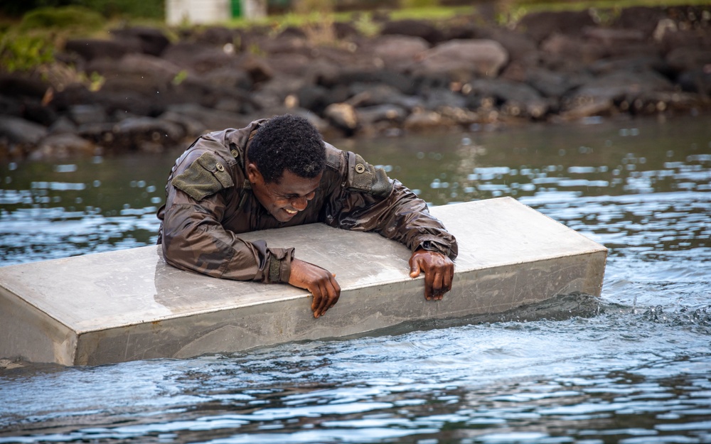Exercise DELAYEN: 3rd ANGLICO Squad and Water Obstacle Course in Tahiti