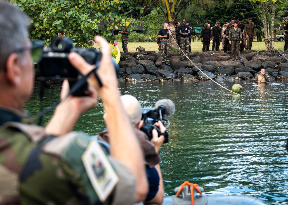 Exercise DELAYEN: 3rd ANGLICO Squad and Water Obstacle Course in Tahiti