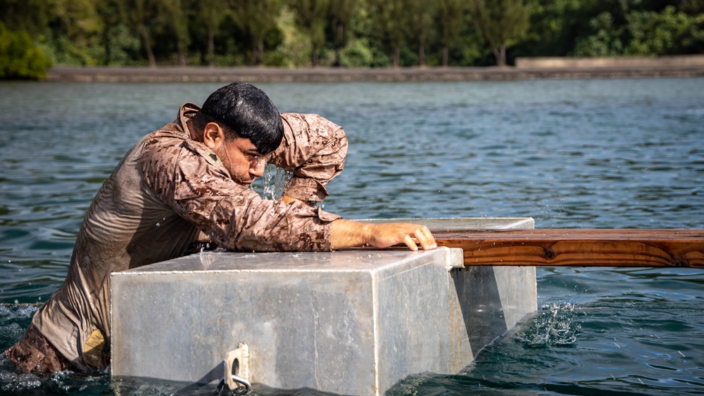 Exercise DELAYEN: 3rd ANGLICO Squad and Water Obstacle Course in Tahiti