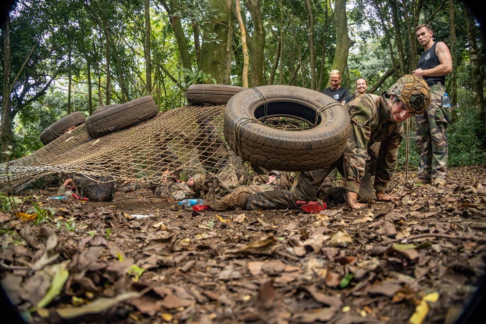 Exercise DELAYEN: 3rd ANGLICO Squad and Water Obstacle Course in Tahiti