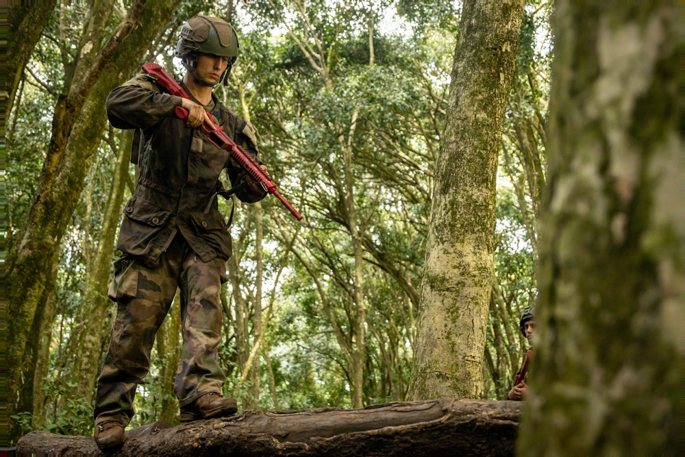 Exercise DELAYEN: 3rd ANGLICO Squad and Water Obstacle Course in Tahiti