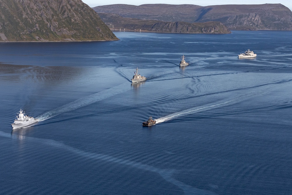 Destroyer Squadron Two Operates with Royal Norwegian Navy Off Northern Coast of Norway