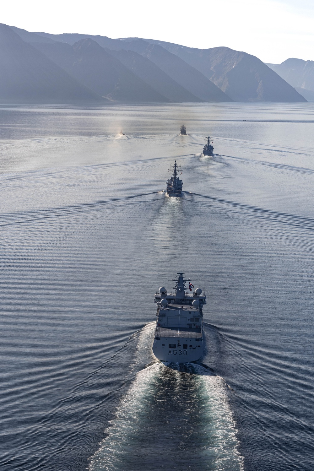 Destroyer Squadron Two Operates with Royal Norwegian Navy Off Northern Coast of Norway