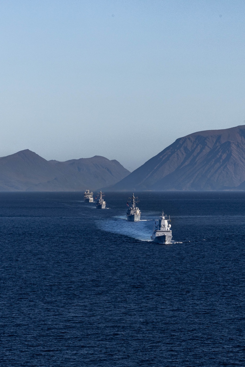 Destroyer Squadron Two Operates with Royal Norwegian Navy Off Northern Coast of Norway