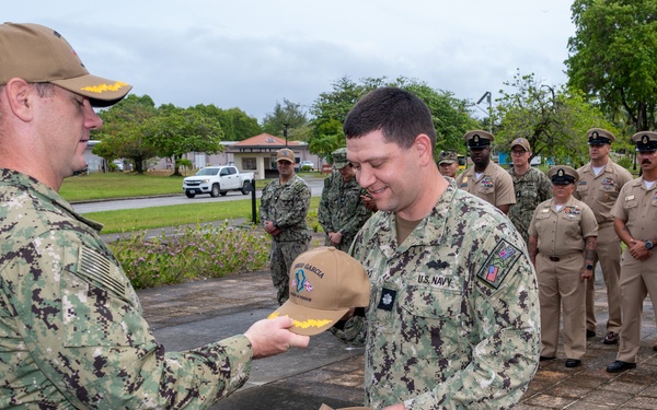 Cmdr. Adcock's Promotion on DG