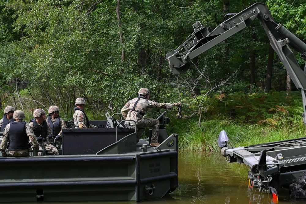 809th MRBC Floating Bridge Building Exercise
