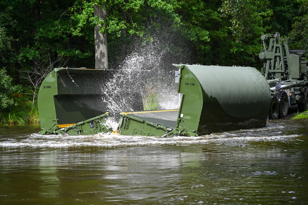 809th MRBC Floating Bridge Building Exercise