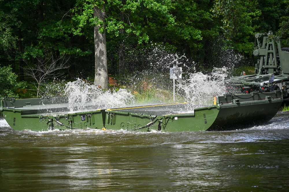 809th MRBC Floating Bridge Building Exercise