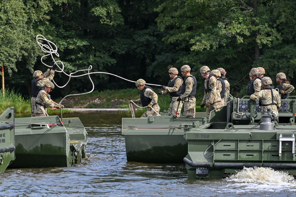 809th MRBC Floating Bridge Building Exercise
