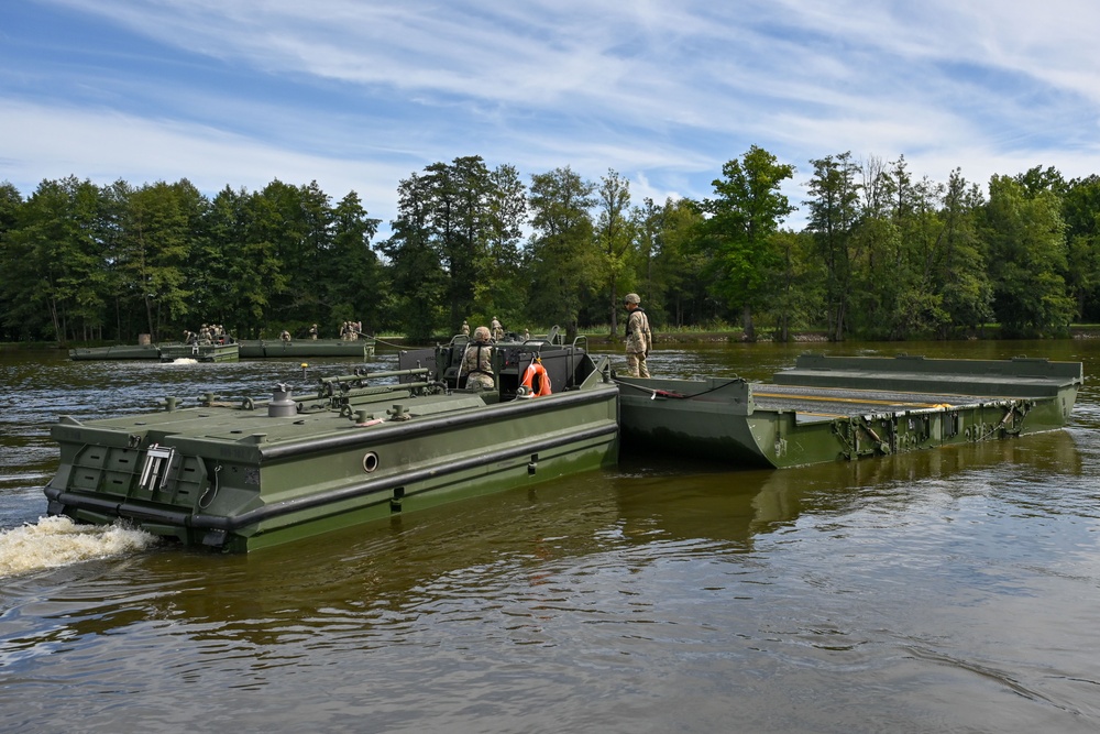 809th MRBC Floating Bridge Building Exercise
