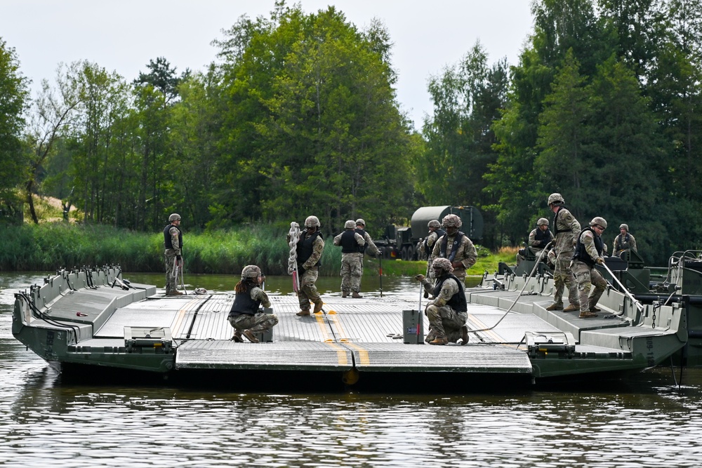 809th MRBC Floating Bridge Building Exercise