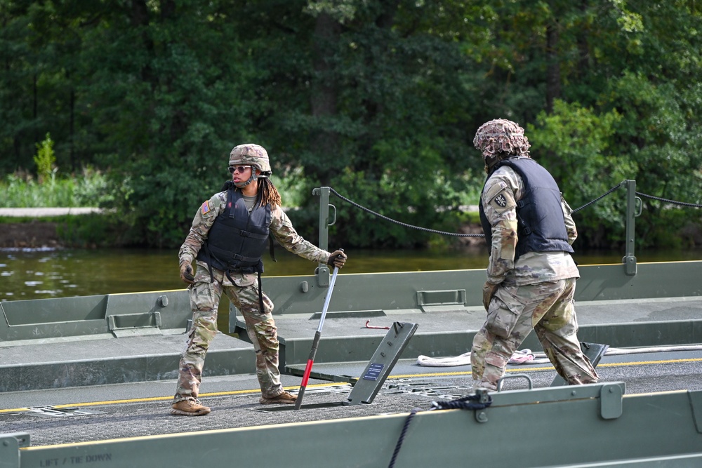 809th MRBC Floating Bridge Building Exercise