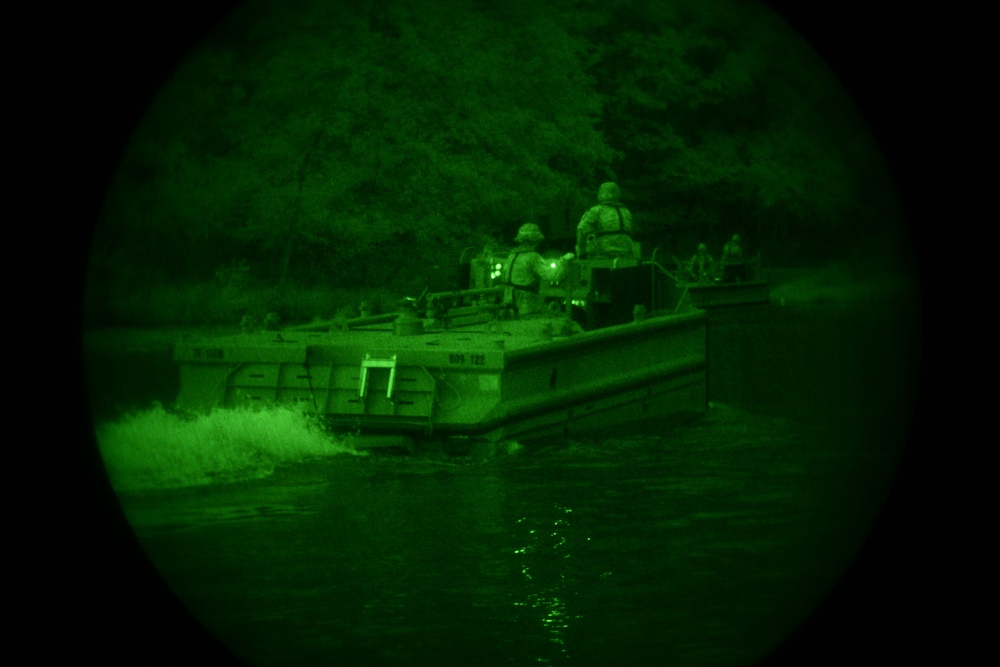 809th MRBC Floating Bridge Building Exercise
