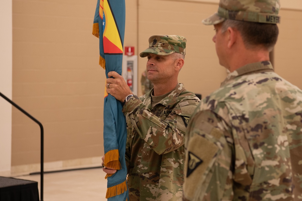 Camp Blanding Holds Change of Responsibility Ceremony.