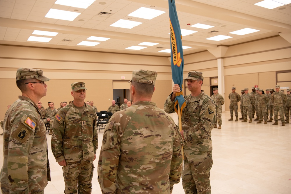 Camp Blanding Holds Change of Responsibility Ceremony.