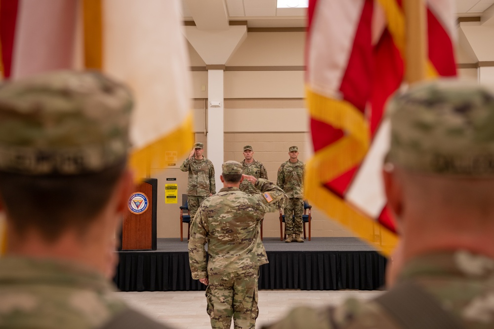 Camp Blanding Holds Change of Responsibility Ceremony.