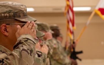 Camp Blanding Holds Change of Responsibility Ceremony.