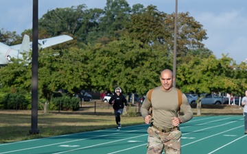 Airmen complete U.S. Marine Corps Combat Fitness Test