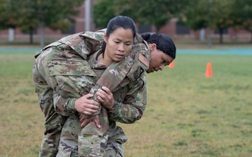 Airmen complete U.S. Marine Corps Combat Fitness Test