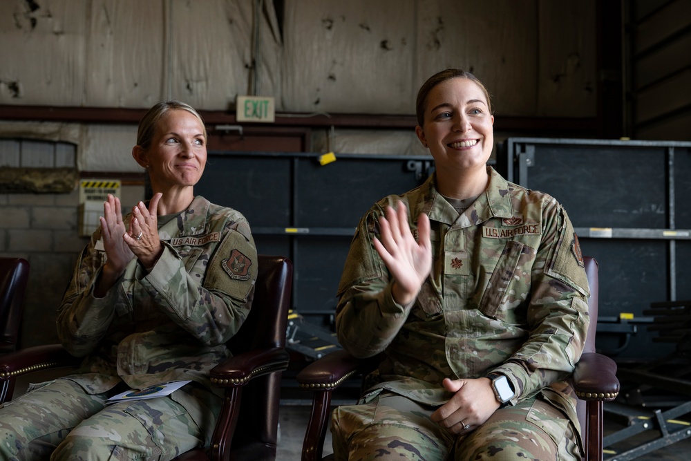 302d Civil Engineer Squadron change of command ceremony