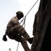 V35 and V11 Marines conduct lead climbing evaluation during Assault Climbers Course